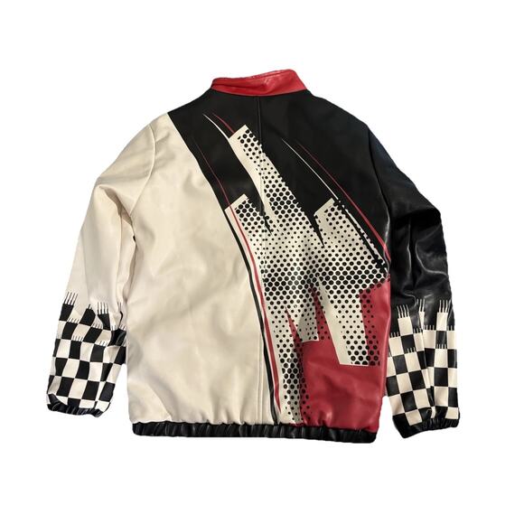 Reason Men's Pit Crew Racing Jacket - Black/Red Sz Small - Picture 9 of 9